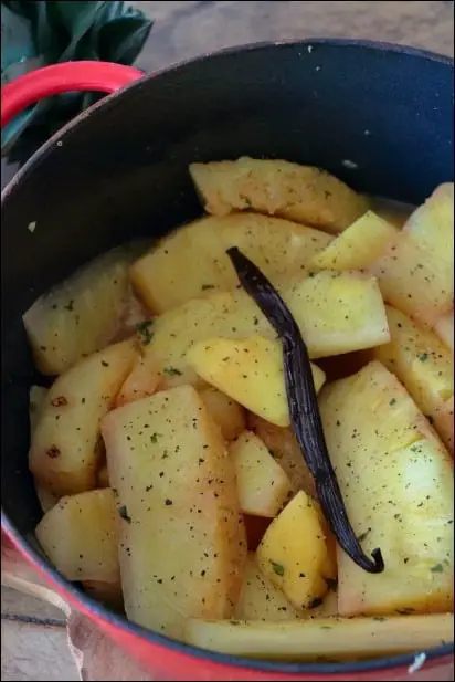 recette ananas mangue vanille