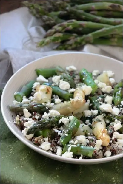 quinoa asperges blanches et vertes
