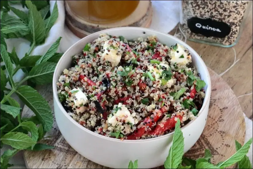 salade quinoa poivron feta