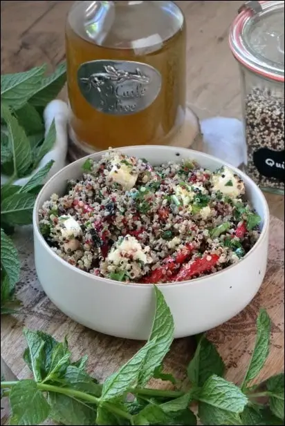 salade quinoa poivron grille