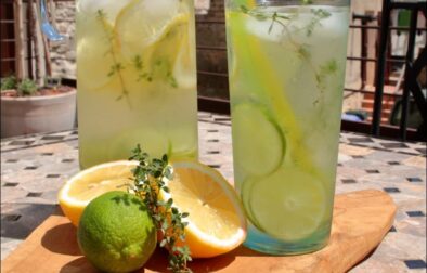 eau detox citron citron vert et thym