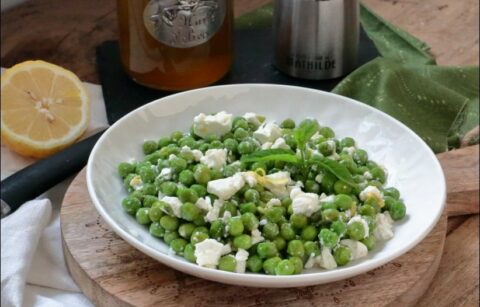 salade de petits pois à la feta