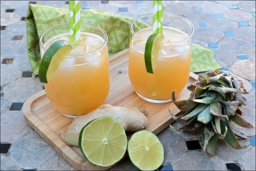 eau coco detox ananas citron gingembre