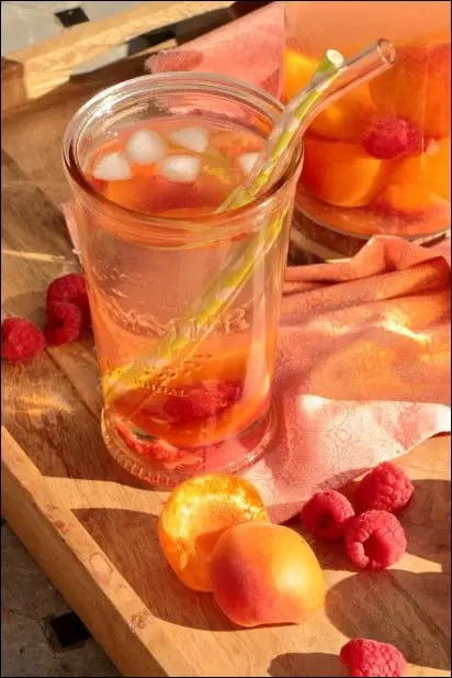 eau infusee abricot