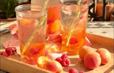 detox water abricots framboises