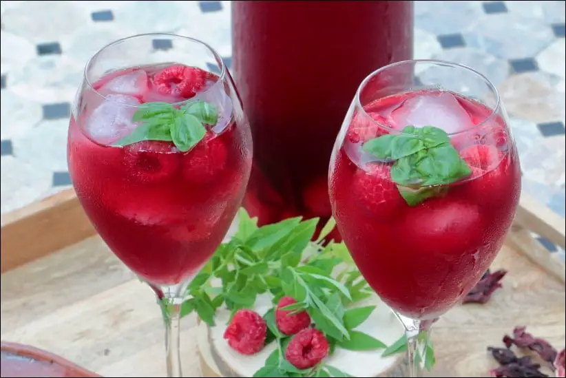 infusion hibiscus framboise