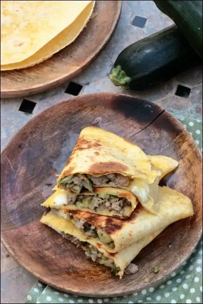 quesadillas courgette fromage