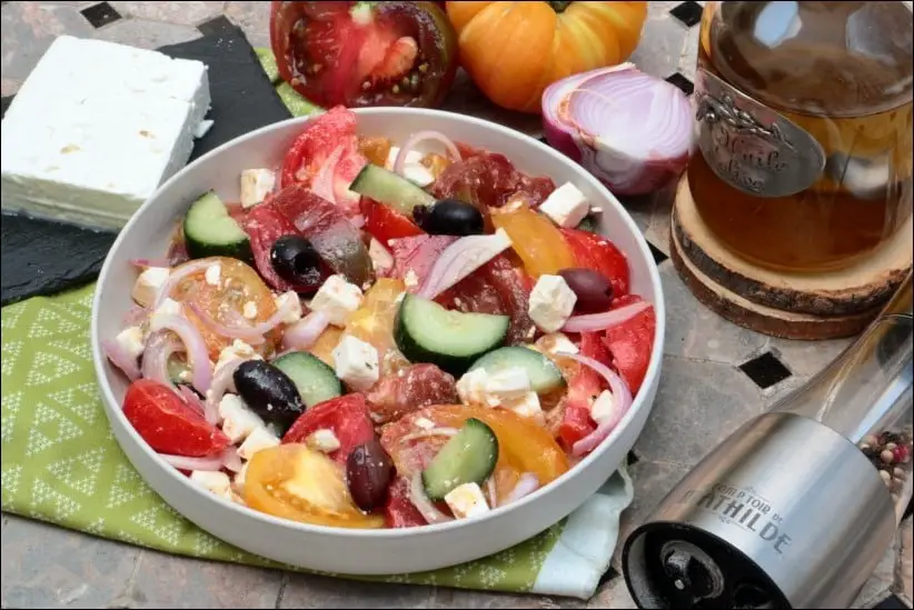 salade grecque feta tomate