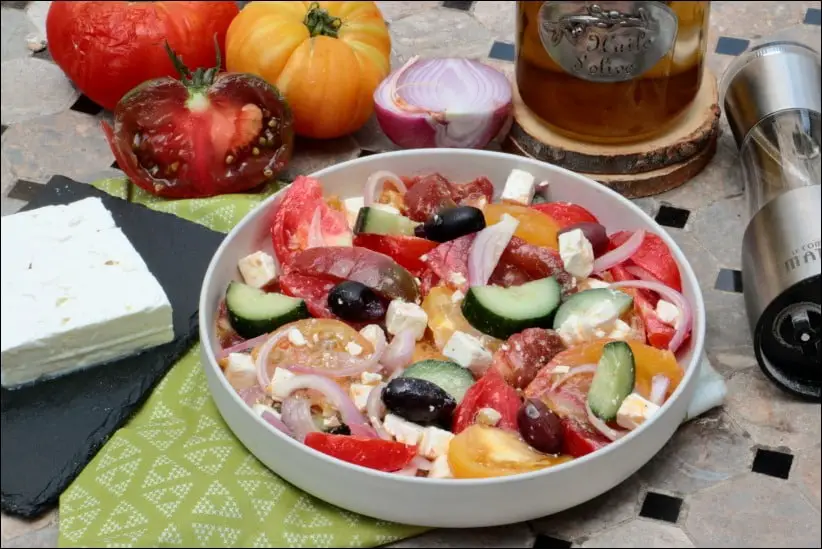 salade grecque de Denny Imbroisi
