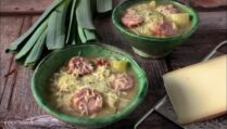 soupe savoyarde aux poireaux crozets et diots