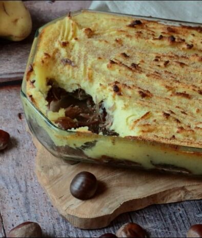 parmentier de canard confit aux marrons