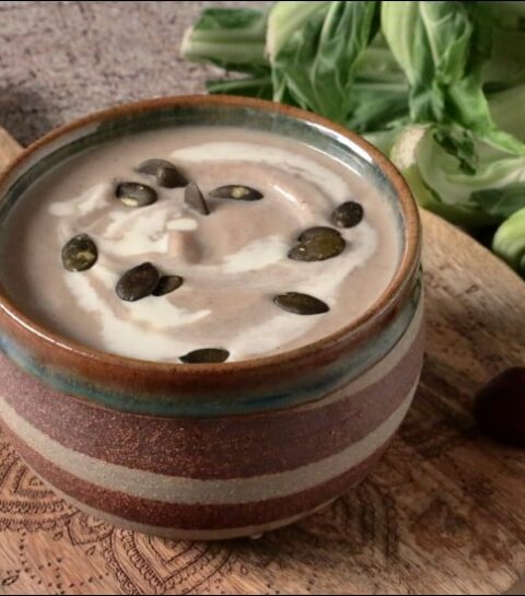 velouté de chou-fleur aux châtaignes