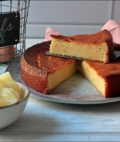 gâteau fondant à l'ananas mixé