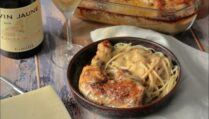 poulet gratiné au vin jaune