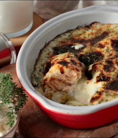 pavés de saumon gratinés au four