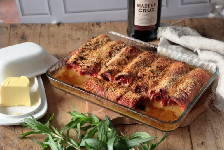 Roulés au jambon sauce madère de Laurent Mariotte Happy papilles