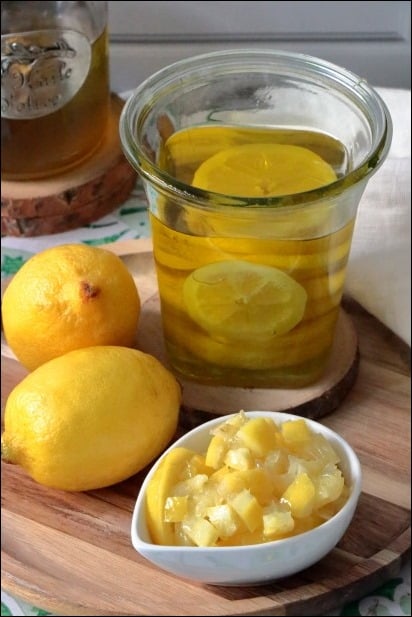 citron confit au sel et huile d'olive