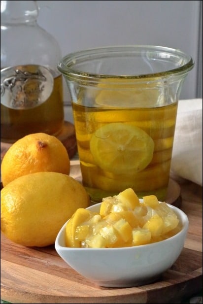 citrons confits a l'huile d'olive