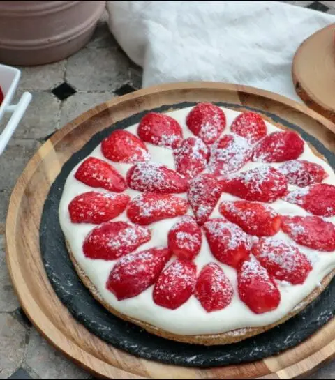 sablé breton aux fraises de Cyril Lignac