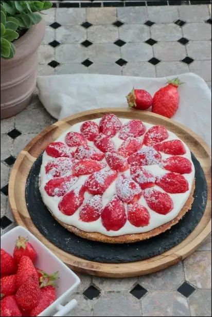 tarte fraises chantilly