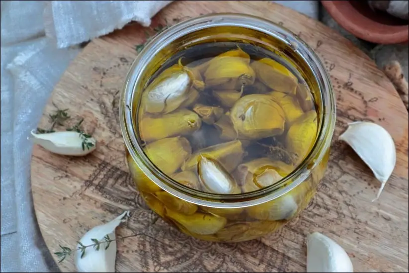 ail confit huile d'olive