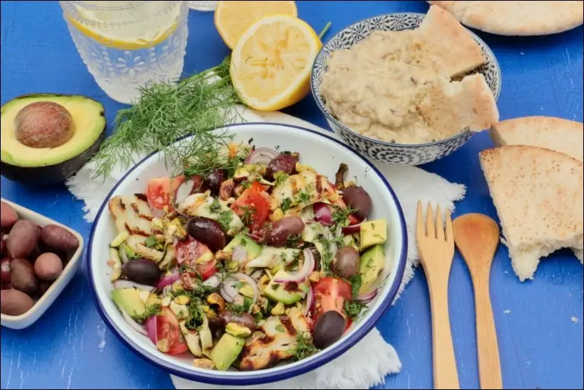 salade courgette grillées grecque