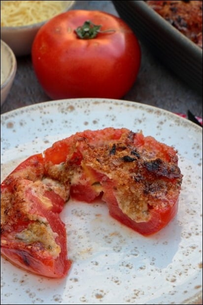 tomates farcies gruyère parmesan