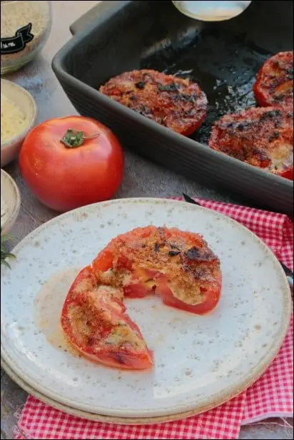 tomates farcies gruyere parmesan