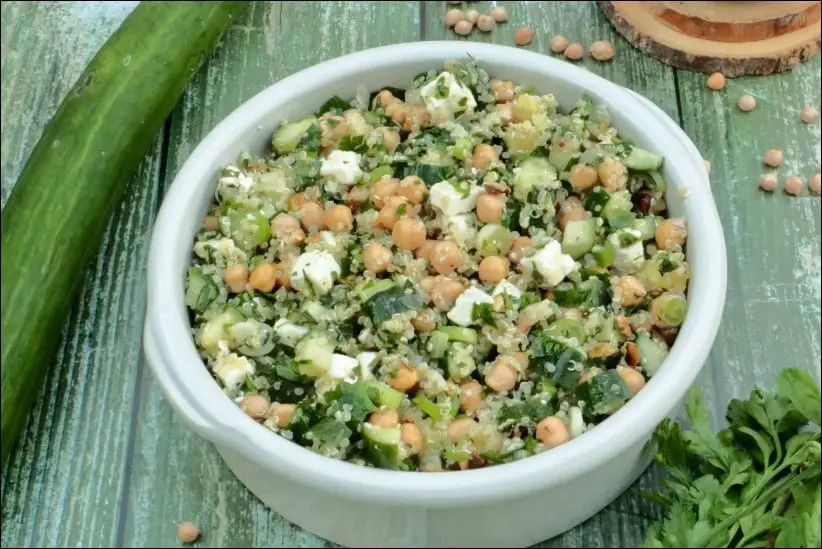 salade composée à base de quinoa