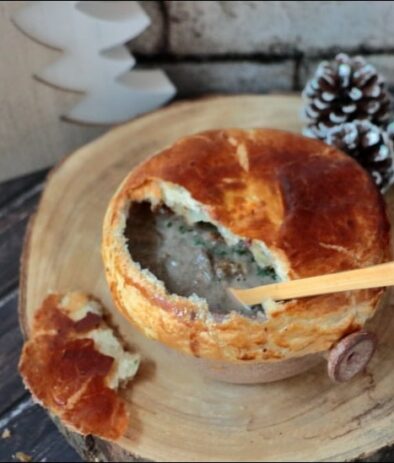 velouté de champignons en croûte