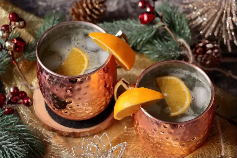 cocktail moscow mule de Noël