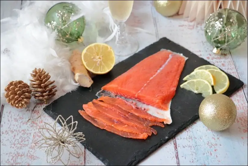 gravlax de saumon gingembre