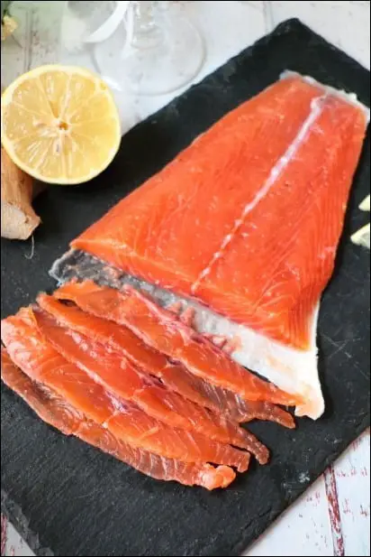 saumon gravlax entree