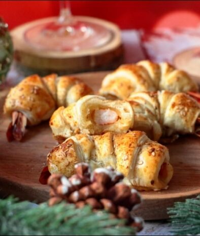 feuilletés aux crevettes