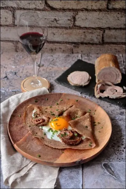 galette andouille moutarde