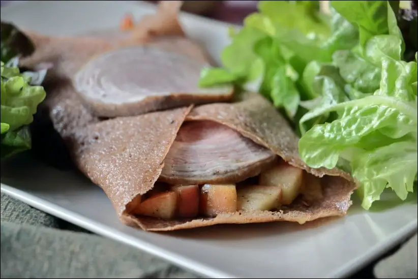 crepe pomme andouille moutarde
