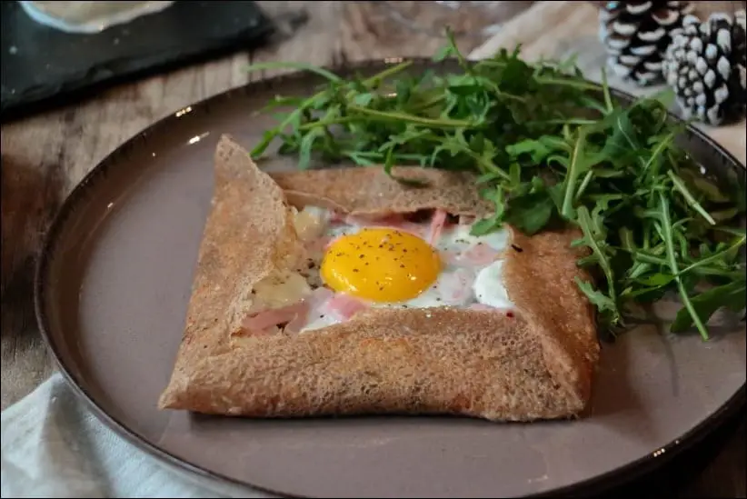 recette galette jambon fromage