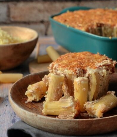 gratin de rigatoni au thon de Christophe Felder