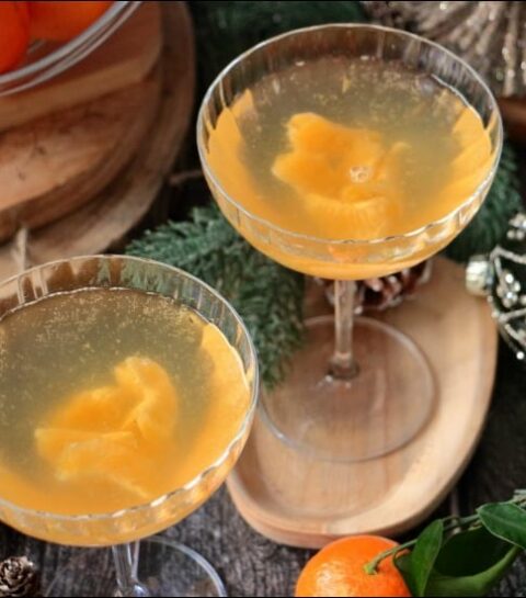 soupe de champagne aux clémentines