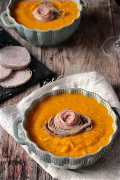 soupe butternut potimarron andouille