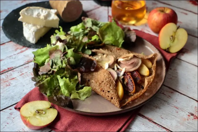 galette normande pomme andouille Vire camembert