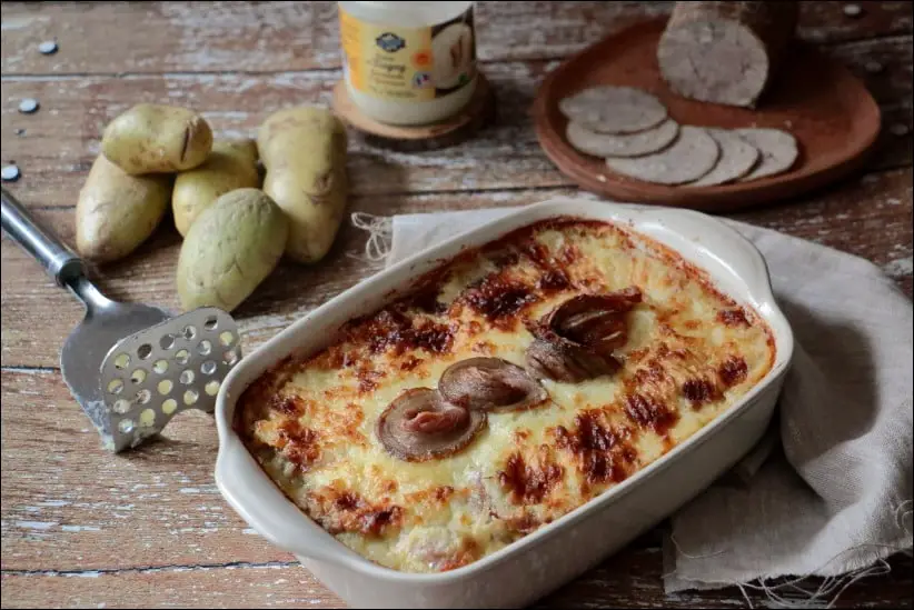 gratin normand andouille pomme de terre fromage