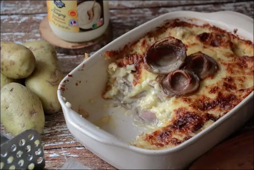 gratin parmentier andouille fromage
