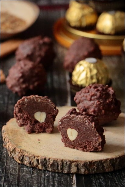 rochers chocolat praliné noisette