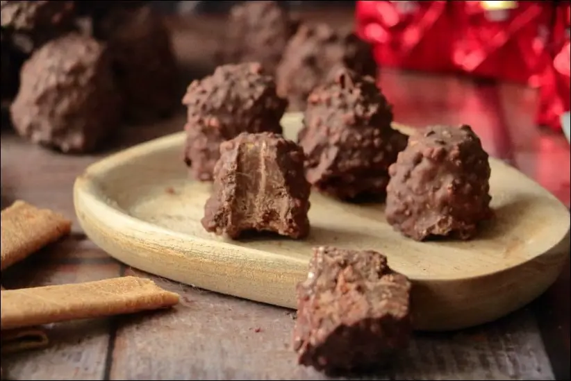 recette rochers praliné chocolat