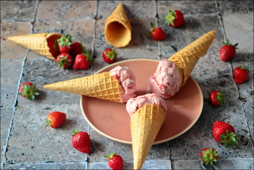 crème glacée mascarpone fraises facile