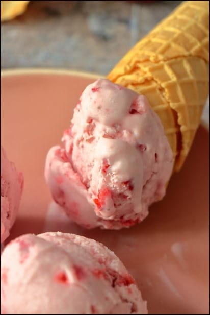 glace fraises mascarpone Felder