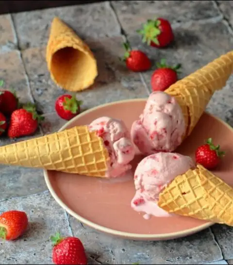 crème glacée fraises et mascarpone de Christophe Felder