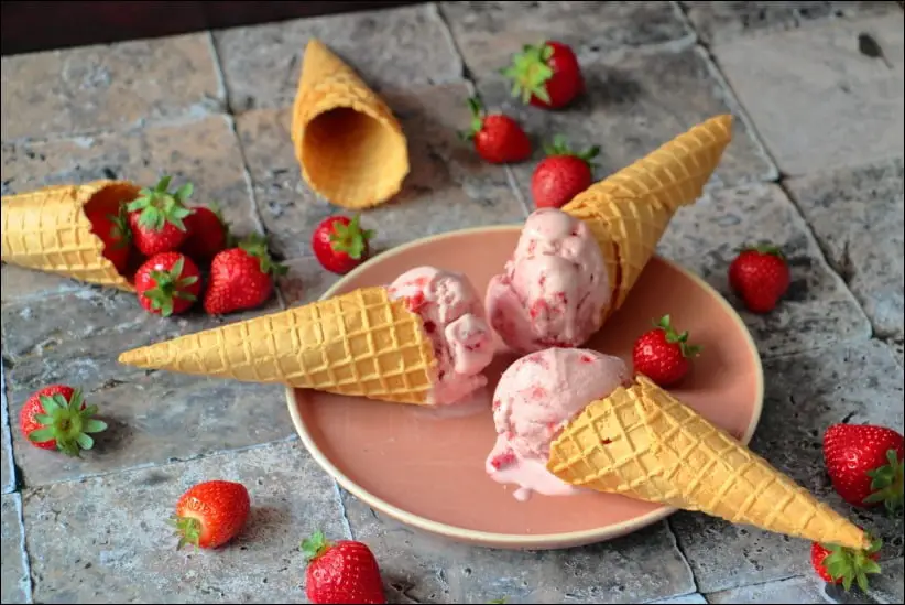 crème glacée fraises et mascarpone de Christophe Felder