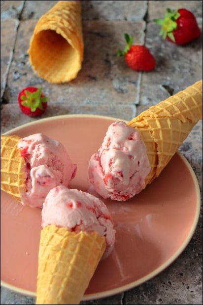 glace fraises mascarpone